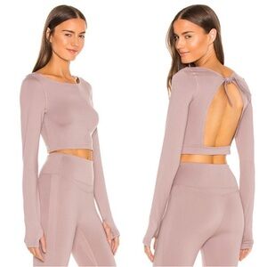 Free People Very Prairie Layer Crop Top in Moonlight Mauve